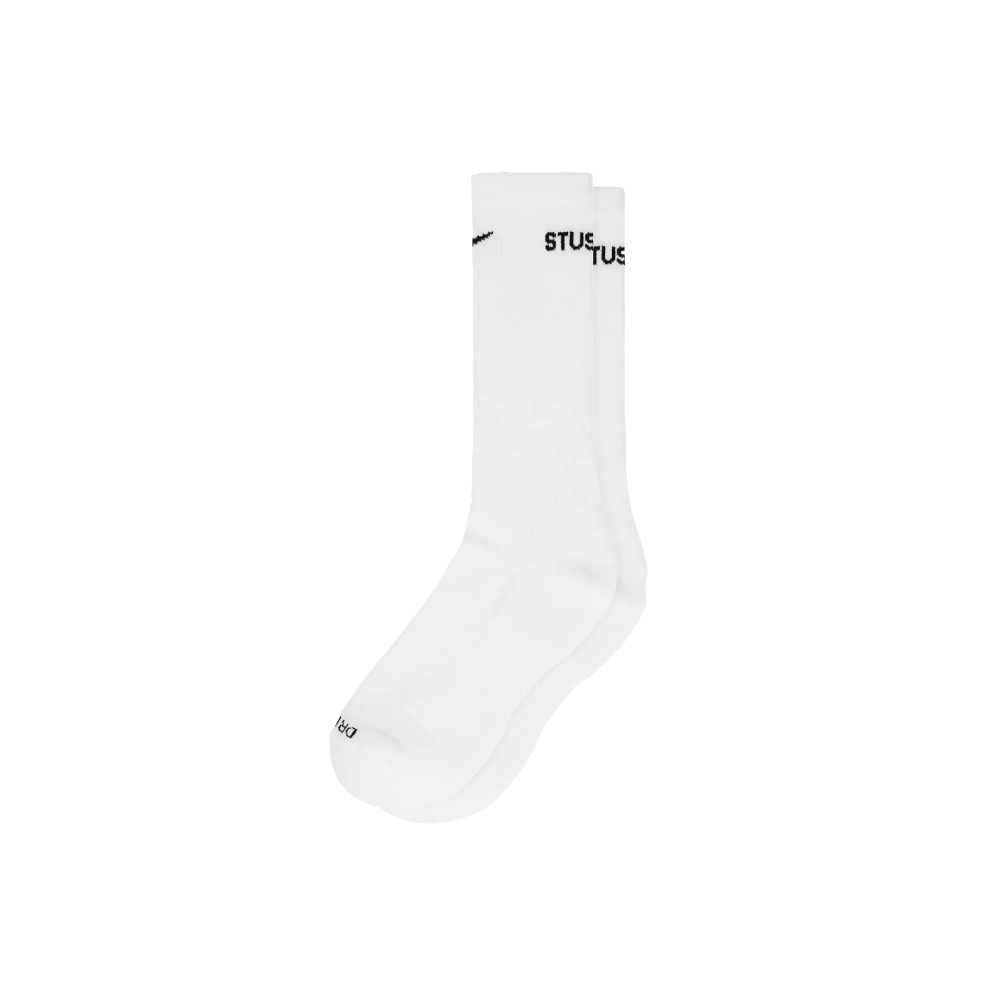 Stüssy x Nike Crew Socks White